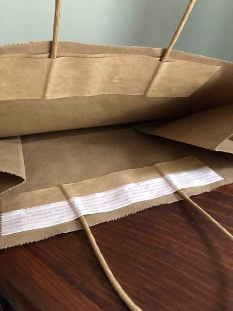 Tamper evident paper bags