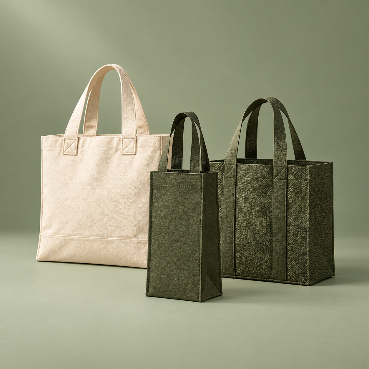 Ice Green custom reusable bags